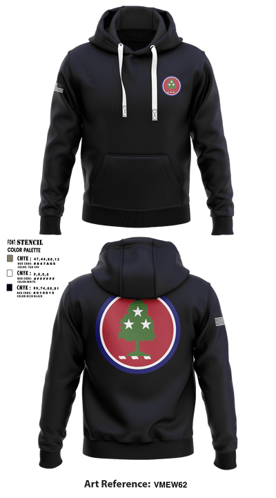 30th Troop Command 1256975 Hoodie - 3