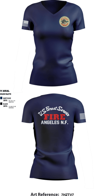 Women's Short Sleeve Vneck Shirt, Chilao fire camp, Fire Department, Teamtime, Team time, sublimation, custom sports apparel, team uniforms, spirit wear, spiritwear, sports uniforms, custom shirts, team store, custom team store, fundraiser sports, apparel fundraiser
