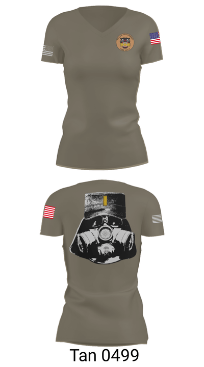 MSARNG OCS Class 66 93679555 Women's Short Sleeve V-neck Shirt - 23