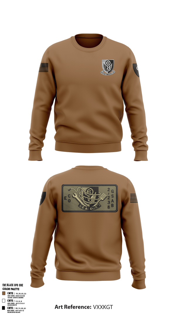 Crew Neck Sweatshirt, 1438th CTC, National Guard, Teamtime, Team time, sublimation, custom sports apparel, team uniforms, spirit wear, spiritwear, sports uniforms, custom shirts, team store, custom team store, fundraiser sports, apparel fundraiser