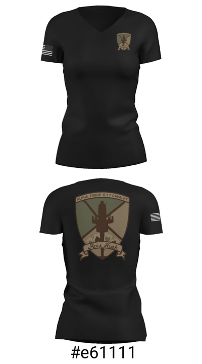 6-17 CAV 92718622 Women's Short Sleeve V-neck Shirt - 18
