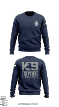 Irving Police K9 Unit 73761105 Crew Neck Sweatshirt - 2