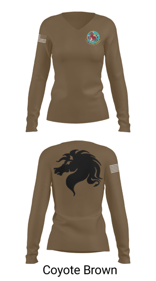 Women's Long Sleeve Vneck Shirt, , Air Force, Teamtime, Team time, sublimation, custom sports apparel, team uniforms, spirit wear, spiritwear, sports uniforms, custom shirts, team store, custom team store, fundraiser sports, apparel fundraiser