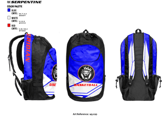 Gear Bag, Kent-Meridian High School Basketball, Men's Basketball, Teamtime, Team time, sublimation, custom sports apparel, team uniforms, spirit wear, spiritwear, sports uniforms, custom shirts, team store, custom team store, fundraiser sports, apparel fundraiser