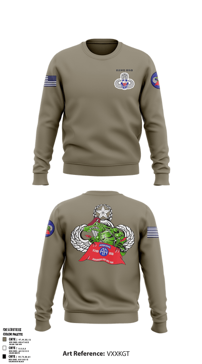 82nd BSB 82nd ABN DIV 96465842 Crew Neck Sweatshirt - 6