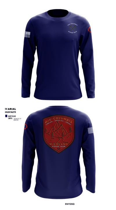 Mid-Columbia Strike Team 42848271 Long Sleeve Performance Shirt - 1