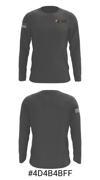 Evansville Central High School Golf 73028882 Long Sleeve Performance Shirt - 16