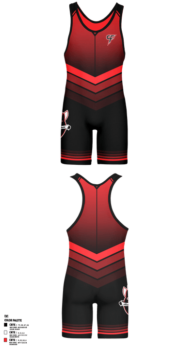 Bombers Wrestling 15925781 Wrestling Singlet - 1