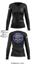 Carrizalez 45430604 Women's Long Sleeve V-neck Shirt - 3