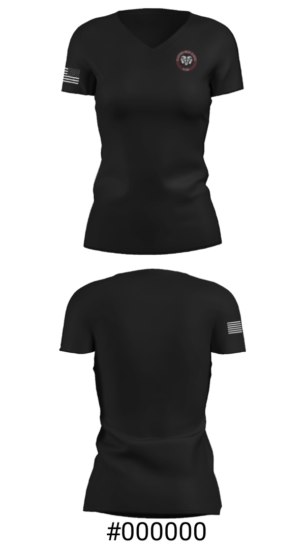 Women's Short Sleeve Vneck Shirt, Radford High School Wrestling, Wrestling, Teamtime, Team time, sublimation, custom sports apparel, team uniforms, spirit wear, spiritwear, sports uniforms, custom shirts, team store, custom team store, fundraiser sports, apparel fundraiser