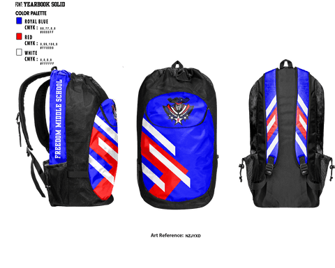 Gear Bag, Freedom Middle School Basketball, Men's Basketball, Teamtime, Team time, sublimation, custom sports apparel, team uniforms, spirit wear, spiritwear, sports uniforms, custom shirts, team store, custom team store, fundraiser sports, apparel fundraiser