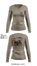 DET 1 HHB 1-258 FA 53026812 Women's Long Sleeve V-neck Shirt - 4