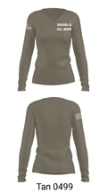 106th G Co. BSB 21695464 Women's Long Sleeve V-neck Shirt - 41