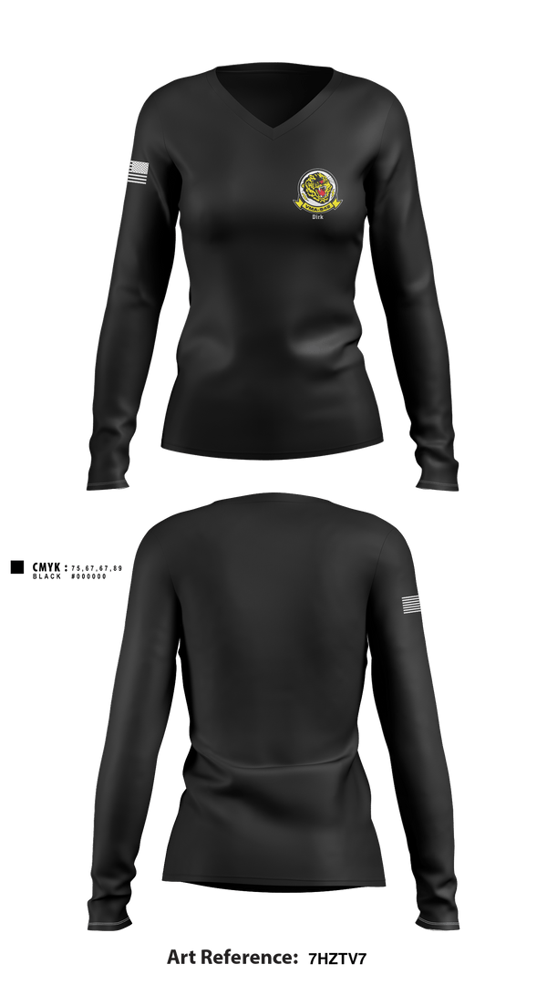 Women's Long Sleeve Vneck Shirt, , Marines, Teamtime, Team time, sublimation, custom sports apparel, team uniforms, spirit wear, spiritwear, sports uniforms, custom shirts, team store, custom team store, fundraiser sports, apparel fundraiser