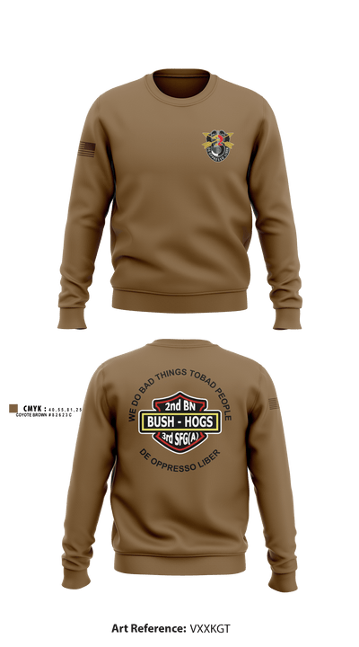 2d Battalion, 3d Special Forces Group 4124054 Crew Neck Sweatshirt - 4