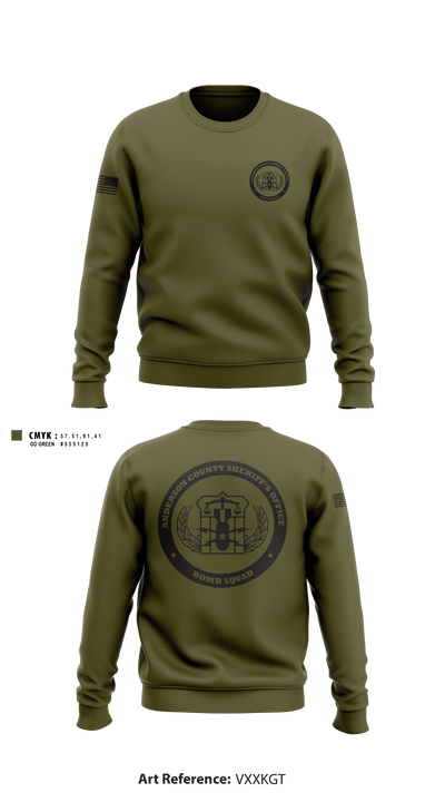Anderson County Sheriff's Office - EOD 54857541 Crew Neck Sweatshirt - 1