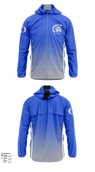 Windbreaker, Orland Jr Trojans Football, Football, Teamtime, Team time, sublimation, custom sports apparel, team uniforms, spirit wear, spiritwear, sports uniforms, custom shirts, team store, custom team store, fundraiser sports, apparel fundraiser