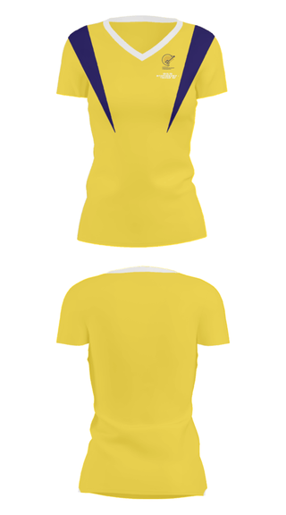 Women's Short Sleeve Vneck Shirt, School for Entrepreneurship & Technology Golf, Golf, Teamtime, Team time, sublimation, custom sports apparel, team uniforms, spirit wear, spiritwear, sports uniforms, custom shirts, team store, custom team store, fundraiser sports, apparel fundraiser