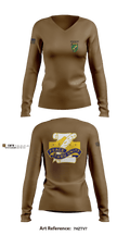 321st Civil Affairs Brigade 17051245 Women's Long Sleeve V-neck Shirt - 2
