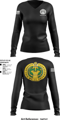DET 6 CO F 3 BN 485 REGT 94978592 Women's Long Sleeve V-neck Shirt - 1