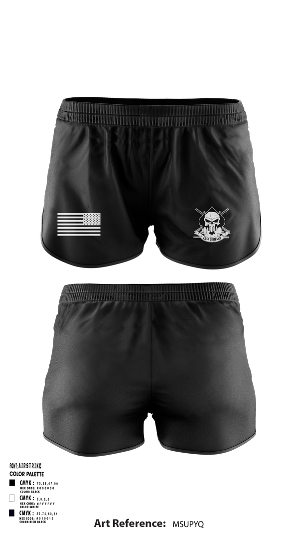 Women's Shorts, Easy Company 3-47, , Teamtime, Team time, sublimation, custom sports apparel, team uniforms, spirit wear, spiritwear, sports uniforms, custom shirts, team store, custom team store, fundraiser sports, apparel fundraiser