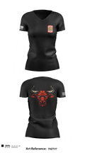 Bravo Bulls 3714911 Women's Short Sleeve V-neck Shirt - 1