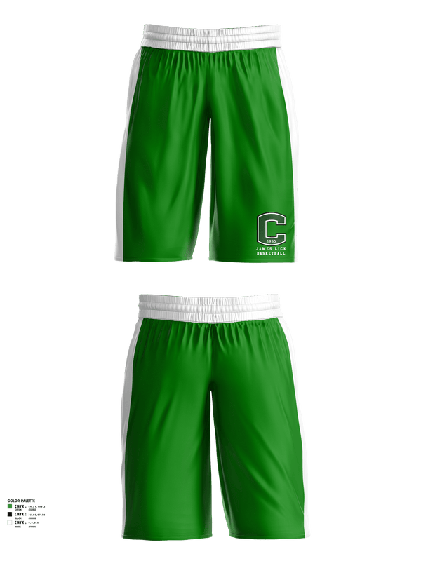 Mens Basketball Shorts, James Lick High School Basketball, Men's Basketball, Teamtime, Team time, sublimation, custom sports apparel, team uniforms, spirit wear, spiritwear, sports uniforms, custom shirts, team store, custom team store, fundraiser sports, apparel fundraiser