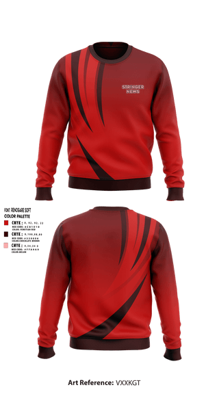 Crew Neck Sweatshirt, Stringer news, , Teamtime, Team time, sublimation, custom sports apparel, team uniforms, spirit wear, spiritwear, sports uniforms, custom shirts, team store, custom team store, fundraiser sports, apparel fundraiser
