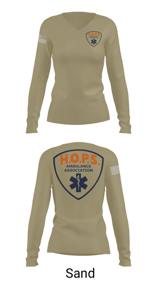 Women's Long Sleeve Vneck Shirt, , Fire Department, Teamtime, Team time, sublimation, custom sports apparel, team uniforms, spirit wear, spiritwear, sports uniforms, custom shirts, team store, custom team store, fundraiser sports, apparel fundraiser