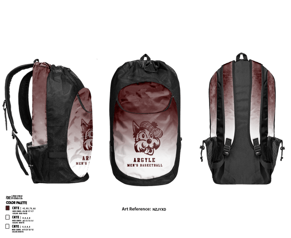 Gear Bag, Argyle Central High School Basketball, Men's Basketball, Teamtime, Team time, sublimation, custom sports apparel, team uniforms, spirit wear, spiritwear, sports uniforms, custom shirts, team store, custom team store, fundraiser sports, apparel fundraiser