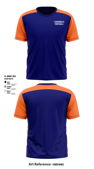 Short Sleeve Performance Shirt, Cardinals Football, Football, Teamtime, Team time, sublimation, custom sports apparel, team uniforms, spirit wear, spiritwear, sports uniforms, custom shirts, team store, custom team store, fundraiser sports, apparel fundraiser