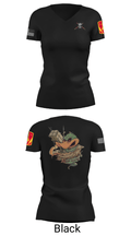 D 4-3 ADA 71951735 Women's Short Sleeve V-neck Shirt - 20