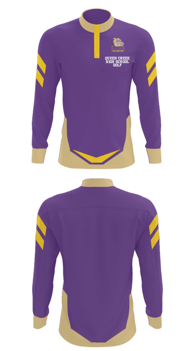 Queen Creek High School Golf 29283771 Quarter Zip Jacket - 11