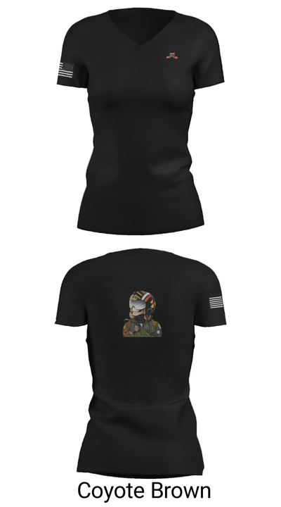 B Co., 326 BEB, 1 BCT, 101st ABN DIV (AASLT) 89125861 Women's Short Sleeve V-neck Shirt - 19