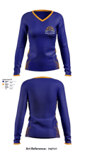 North Stafford High School Basketball 10460938 Women's Long Sleeve V-neck Shirt - 1