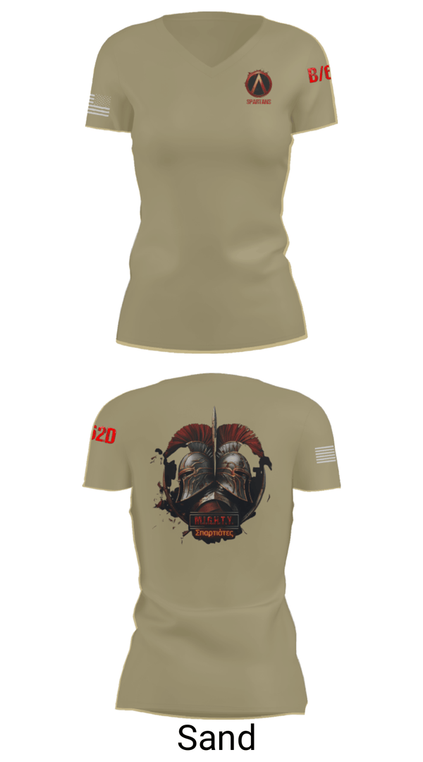 Women's Short Sleeve Vneck Shirt, , Army, Teamtime, Team time, sublimation, custom sports apparel, team uniforms, spirit wear, spiritwear, sports uniforms, custom shirts, team store, custom team store, fundraiser sports, apparel fundraiser
