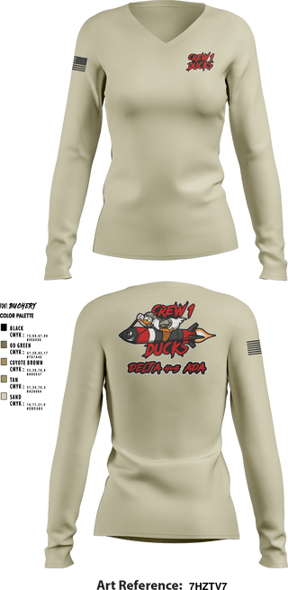 Women's Long Sleeve Vneck Shirt, , Army, Teamtime, Team time, sublimation, custom sports apparel, team uniforms, spirit wear, spiritwear, sports uniforms, custom shirts, team store, custom team store, fundraiser sports, apparel fundraiser