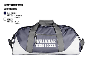 Duffle Bag, Waianae High School Soccer, Men's Soccer, Teamtime, Team time, sublimation, custom sports apparel, team uniforms, spirit wear, spiritwear, sports uniforms, custom shirts, team store, custom team store, fundraiser sports, apparel fundraiser