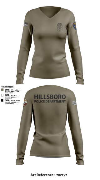 Women's Long Sleeve Vneck Shirt, , Police, Teamtime, Team time, sublimation, custom sports apparel, team uniforms, spirit wear, spiritwear, sports uniforms, custom shirts, team store, custom team store, fundraiser sports, apparel fundraiser