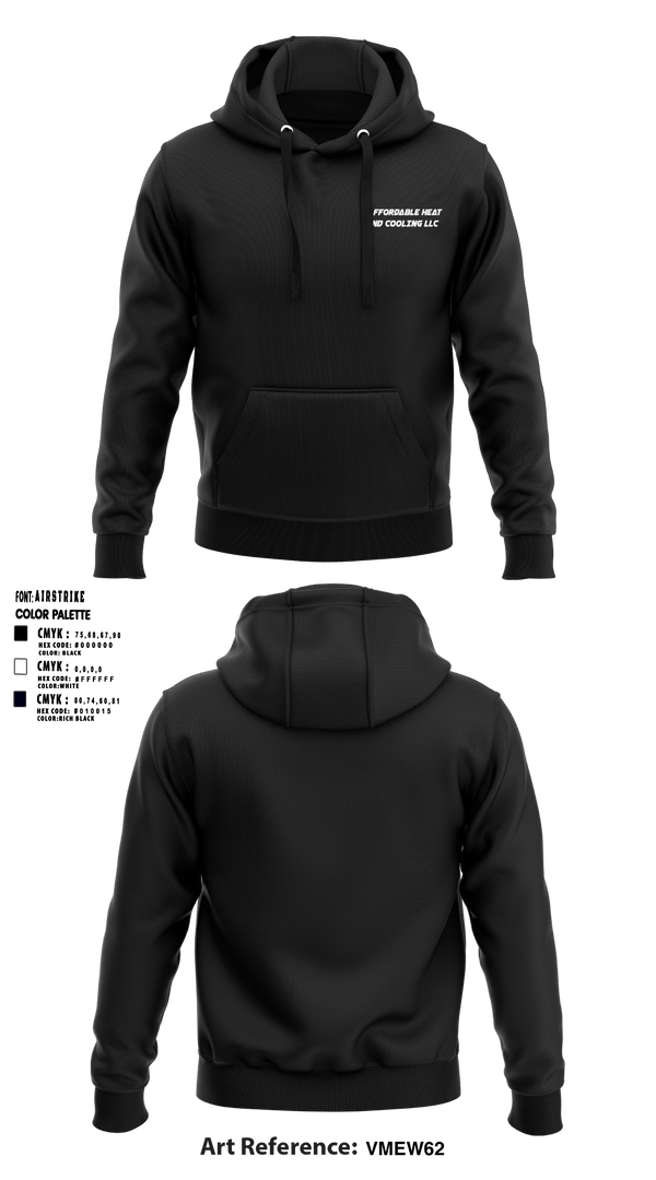 Hoodie, Affordable Heat and Cooling llc, , Teamtime, Team time, sublimation, custom sports apparel, team uniforms, spirit wear, spiritwear, sports uniforms, custom shirts, team store, custom team store, fundraiser sports, apparel fundraiser