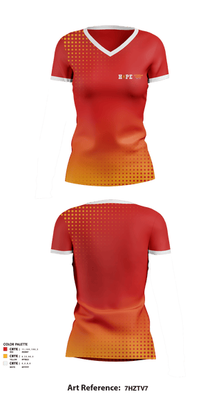 Women's Short Sleeve Vneck Shirt, Hope Lutheran Church and School, Spirit Store, Teamtime, Team time, sublimation, custom sports apparel, team uniforms, spirit wear, spiritwear, sports uniforms, custom shirts, team store, custom team store, fundraiser sports, apparel fundraiser
