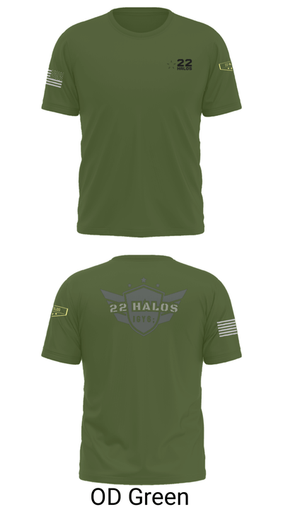 22 Halos 54349080 Short Sleeve Performance Shirt - 34