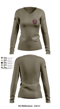 Caddo Mills Police 23864707 Women's Long Sleeve V-neck Shirt - 2
