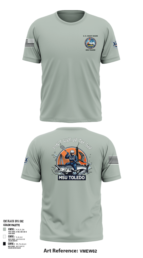 Short Sleeve Performance Shirt, MSU Toledo, Coast Guard, Teamtime, Team time, sublimation, custom sports apparel, team uniforms, spirit wear, spiritwear, sports uniforms, custom shirts, team store, custom team store, fundraiser sports, apparel fundraiser