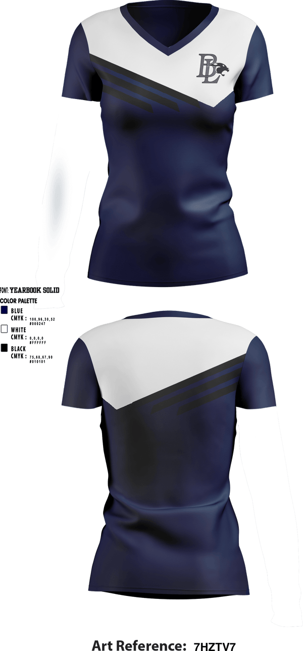 Women's Short Sleeve Vneck Shirt, Buckeye Local High School, Spirit Store, Teamtime, Team time, sublimation, custom sports apparel, team uniforms, spirit wear, spiritwear, sports uniforms, custom shirts, team store, custom team store, fundraiser sports, apparel fundraiser