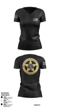 SDRPA 74726956 Women's Short Sleeve V-neck Shirt - 7
