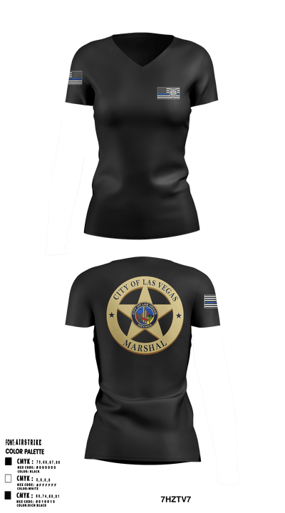 SDRPA 74726956 Women's Short Sleeve V-neck Shirt - 7