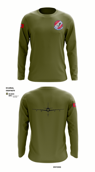 Long Sleeve Performance Shirt, 151st Air Refueling Squadron, Air Force, Teamtime, Team time, sublimation, custom sports apparel, team uniforms, spirit wear, spiritwear, sports uniforms, custom shirts, team store, custom team store, fundraiser sports, apparel fundraiser