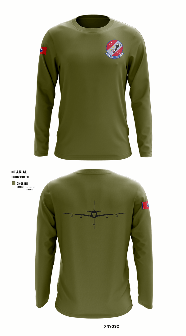 Long Sleeve Performance Shirt, 151st Air Refueling Squadron, Air Force, Teamtime, Team time, sublimation, custom sports apparel, team uniforms, spirit wear, spiritwear, sports uniforms, custom shirts, team store, custom team store, fundraiser sports, apparel fundraiser
