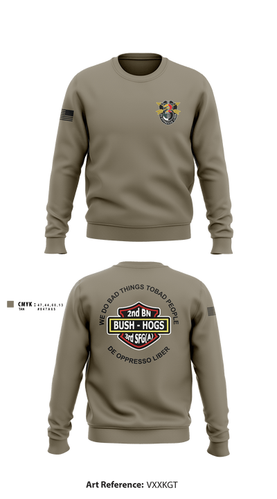 2d Battalion, 3d Special Forces Group 4124054 Crew Neck Sweatshirt - 5